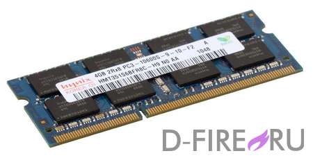 Модуль памяти Hynix 4096Mb 1333MHz SO-DIMM DDR3